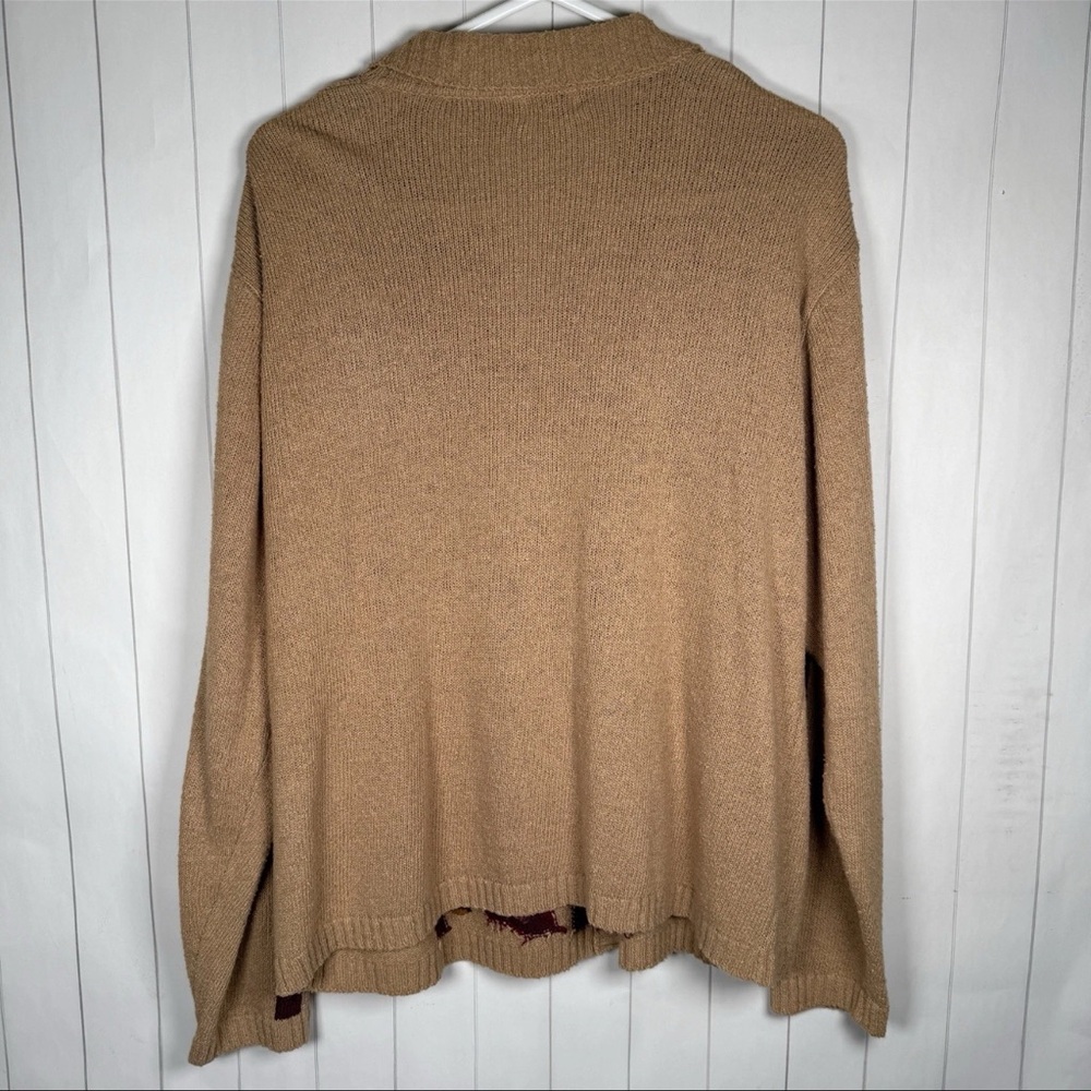 VTG Lucia Embroidered Button Cardigan Autumn Fall Sweater Modest Granny L - Picture 7 of 9